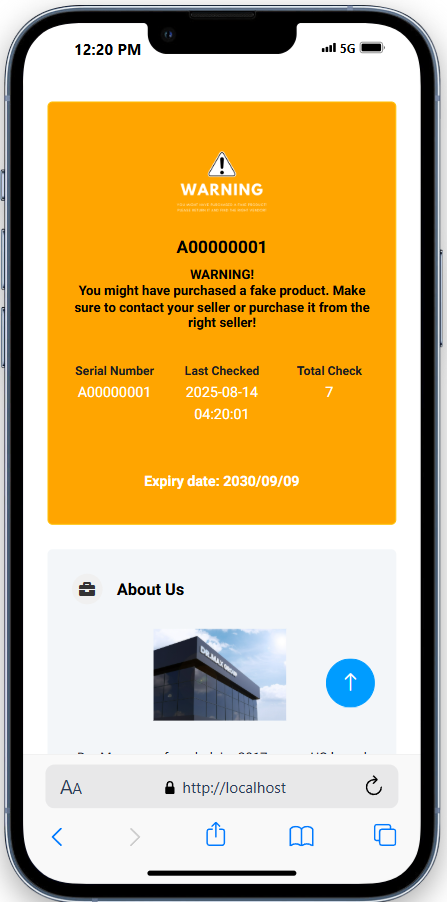 Recent alerts placeholder